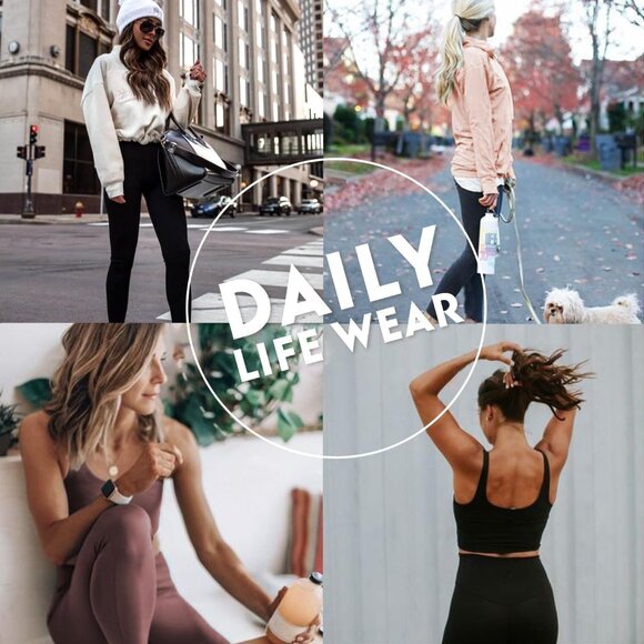 Women's Red 1 Tummy Control Through Workout Soft Yoga High Waisted Leggings - Picture 4 of 6